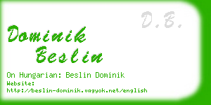 dominik beslin business card